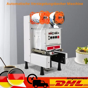 Kommerzielle Bubble Tea Bechersiegelmaschine Versiegelungsmaschine 350w DHL - Bild 1 von 16