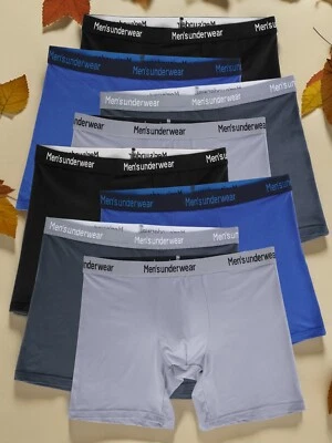 8 pack Soft and comfortable boxer boxer pants in solid colors for men S-XXXXL - Image 1 of 4