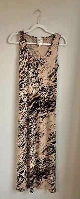 Maxi Vestido Estampado Leopardo Rosa Inspirado Años 90 Talla Mediana  Foto 1 de 3