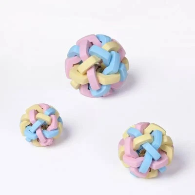 Spielball mit Glocke Naturgummi Hundespielzeug Ball Kaltze Hund Kauspielzeug M - Bild 1 von 4