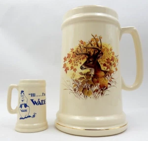 TAZA DE CIERVO DE COLA BLANCA DE PORCELANA WADE Y MINI FIRMADA CONVENCIÓN LOCKHART IAJBBSC - Imagen 1 de 23