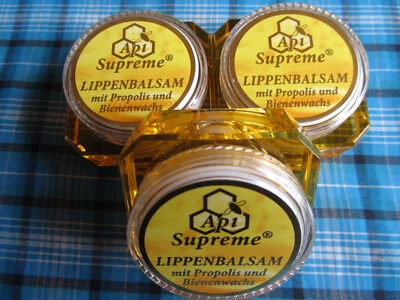 API SUPREME 3 Stück Lippenpflege Lippen Balsam Pflegestift Lip Balm Gloss Creme Edel Dose