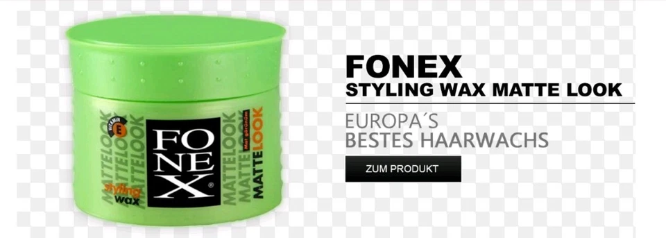 (64,50€/1L) 2 x Fonex Styling Wax Matte Look Matt Effect 100 ml Haarwax-wachs - Bild 1 von 1