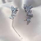 2022 Fashion Flower Long Tassel Stud Earrings Dangle Women Weddings Jewelry Gift