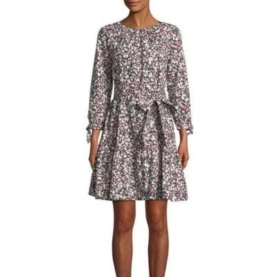 Vestido de popeline floral Kate Spade flor silvestre ótimo estado tamanho grande $228 - Imagem 1 de 2