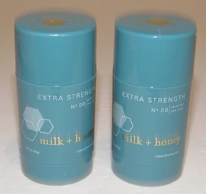 2 Milk + Honey No 09 Extra Strength Deodorant Lavender Tea Tree 1.25 Oz Travel - Picture 1 of 2