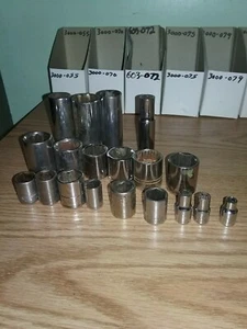 Socket Tool Lot 19 Deep Metric SAE 1/4" 3/8" 1/2" Chrome CRAFTSMAN + Sockets - Picture 1 of 7