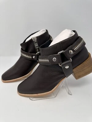 Sol Sana Eddie Moto Arnés Extraíble Botín en Café Talla 40/ EE. UU. 10 NUEVO EN CAJA Foto 1 de 4