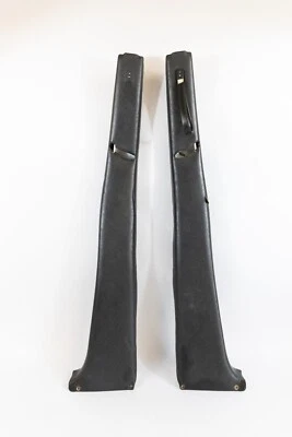 Used 1976-1979 BMW E24 628CSi 633CSi 635CSi B Pillar Covers Trim Set Black - Image 1 of 4
