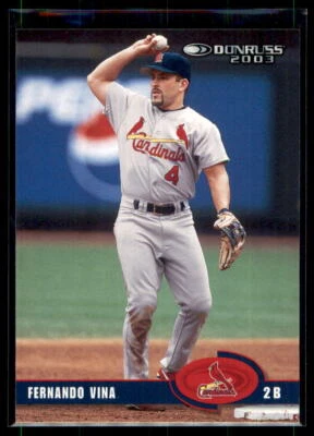 2003 Donruss Fernando Vina #392 St. Louis Cardinals - Image 1 of 2