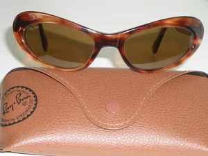 VINTAGE B&L RAY BAN W2523 NOAS BROWN B15 CATS EYE TORTOISE RITUALS SUNGLASSES - Picture 1 of 10
