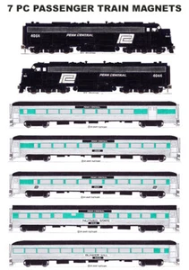 7 imanes de tren de pasajeros Penn Central Andy Fletcher - Imagen 1 de 1