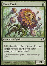 Hana Kami X4 EX/NM Champions Of Kamigawa MTG Magic Cards Green Uncommon