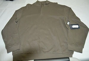 Roundtree & Yorke Silky Finish Collection Herren Pullover 1/4 Zip Braun Gr. L Neu mit Etikett - Bild 1 von 5