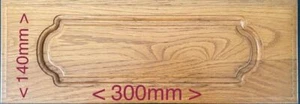 Solid Wood Kitchen Drawer Front 140mm x 300mm - Picture 1 of 3