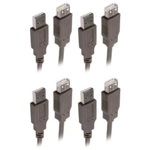 4x Sansai 1.8m Extension 2.0 USB A Male to A Female Cable for Printer/Scanner/PC - Picture 1 of 3