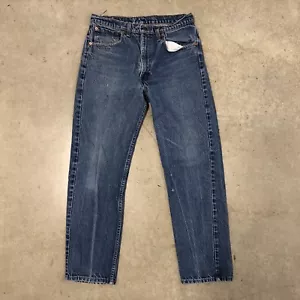 Vintage Canada 505 Levis Jeans Denim Cowboy Faded Arbeitshose Indigo Zip - Bild 1 von 9