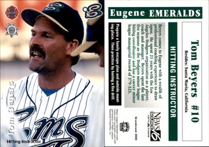 Tom Beyers 2000 Grandstand Eugene Emeralds #NNO Card *AutographDen*