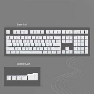 Thai Keycaps for Mechanical Keyboard  Black White Color 113 Keys ABS OEM Keycaps - Picture 1 of 9