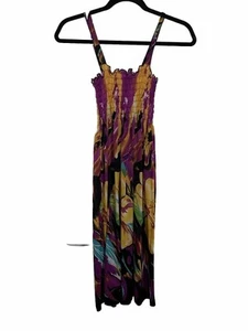 Sommer Sommerkleid für Damen Strand Cover Up ärmellos gesmoktes Kleid - Bild 1 von 12