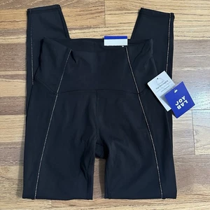 NWT JoyLab Black High-Waisted Leggings w/ Gold Shimmer Threading, 7/8 Length, XS - Imagen 1 de 14