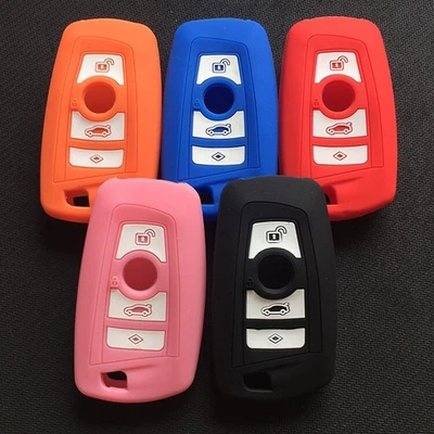 Funda Carcasa Silicona Llavero Inteligente Mando a Distancia 4 Botones Fit BMW 3 5 Series Foto 1 de 4