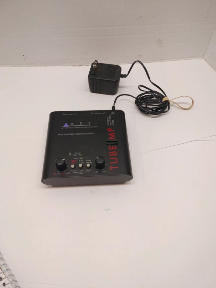 ART Tube MP Professional Microphone Preamp with 9V Power Adapter tested works - Image 1 of 4