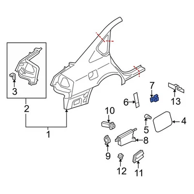 For Infiniti G35 2003-2008 Infiniti 78836AL500 Fuel Door Spring Foto 1 de 4