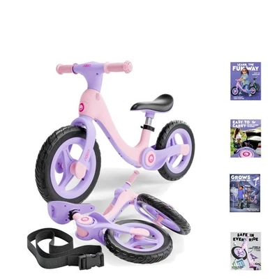 Folding Kids Balance Bike | Safety First 12" Toddler Bike for Boys & Girls 3 ... - Image 1 of 4