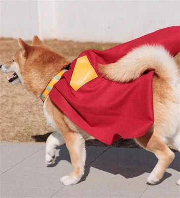 2025 Superman Superdog Krypto Cosplay Costume Cloak Dog Pet Cape Christmas Gifts
