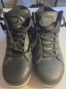 Speed And Strength Black Moto Shoes Black Men’s Size 9 Laces Great Condition! - Bild 1 von 7