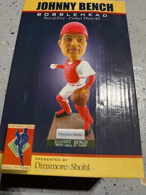 Johnny Bench Cincinnati Reds Bobblehead Hall of Fame SGA MLB Stadium Giveaway - Image 1 of 2