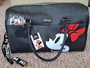 Bolso de viaje Minnie Mouse de fin de semana para pasar la noche equipaje imitación cuero Primark - Imagen 1 de 13
