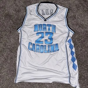 Michael Jordan Basketball Jersey 2XL #23 North Carolina Tar Heels White - Picture 1 of 2
