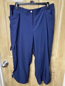 Pantalones Chicos Mujer 2 Azul Carga Bolsillo Corto Capri Zenergy Informal - Imagen 1 de 6