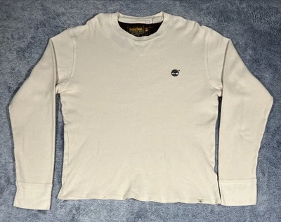 Timberland Manga Larga Tejido Gofre Pull Over Para Hombre Grande Crema Elastizado Usado en Excelente Condición Foto 1 de 4