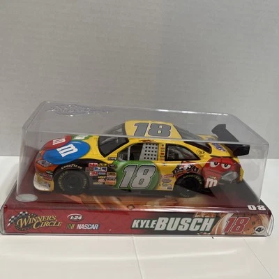 M&M’s Kyle Busch #18 , Winners Circle, 1:24, 2008 CLEAR CASE - Image 1 of 4