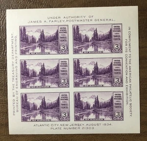 United States Stamps 750 Special Printing For American Philatelic Society - Picture 1 of 2