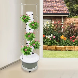 Sistema de cultivo hidropónico 36 cápsulas Smart Hydroponic Tower circulación de agua - Imagen 1 de 24