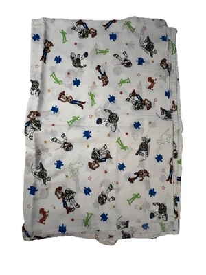 Sábana plana vintage Disney Pixar TOY STORY para niños pequeños Andy Buzz corona artesanías Foto 1 de 4