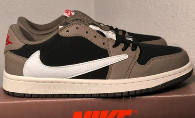 Nike Air Jordan 1 Low x Travis Scott Dark Mocha CQ4277-001 EU 43 Sneakers / NEW - Image 1 of 4