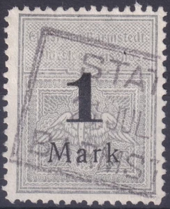 Elmshorn Barmstedt Oldesloer Railway 1 Mark Railway Brand - Picture 1 of 2