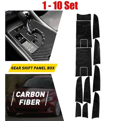 Juego de 1-10 molduras de panel de cambio de marchas de fibra de carbono para LEXUS IS300 2006-2012 Foto 1 de 4