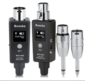 Funk Sender Empfänger Dynamische Mikrofone Musikquellen UHF XLR Adapter - Bild 1 von 5