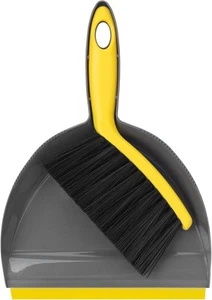 Dustpan and Broom Set Small,Mini Handheld Dust pan Bgreyyellow Mini Brush Pan - Picture 1 of 6