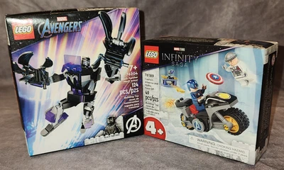 LEGO Marvel Avengers Black Panther & Captain America 76189 76204 Lot of 2 LEGO - Image 1 of 4