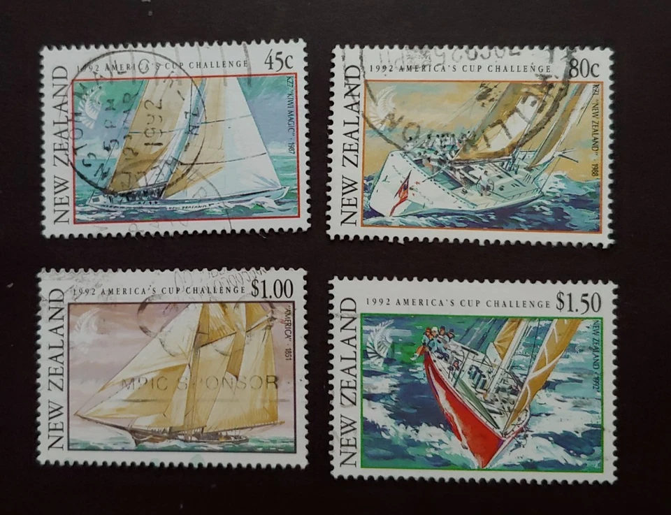 1991 SAILING SET VF USED GB UK NEW ZEALAND (K6) - image 1 of 1