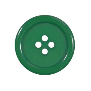GREEN 4 HOLE RIM BUTTONS Sizes 15mm 20mm and 23mm - Picture 1 of 3