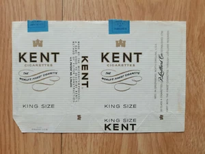 opened empty cigarette soft pack--84 mm--USA-KENT - Picture 1 of 1