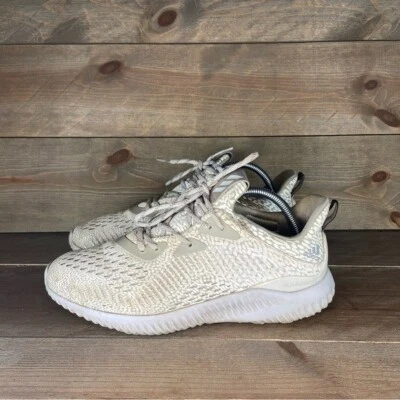 Adidas Alphabounce Mujer Talla 8 Zapatos Beige Gris Correr Zapatillas Deportivas Foto 1 de 4